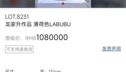 108万一只LABUBU,连创始人妈妈都问“为啥受欢迎”