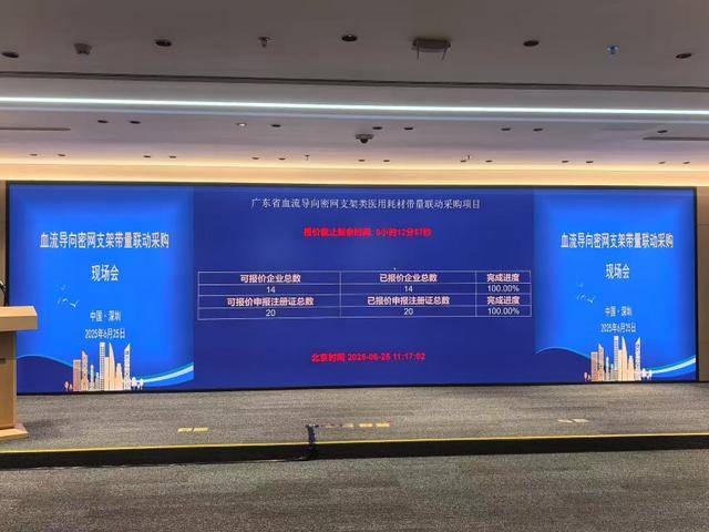 价格由11万降至6万，深圳创新血流导向密网支架省级集采